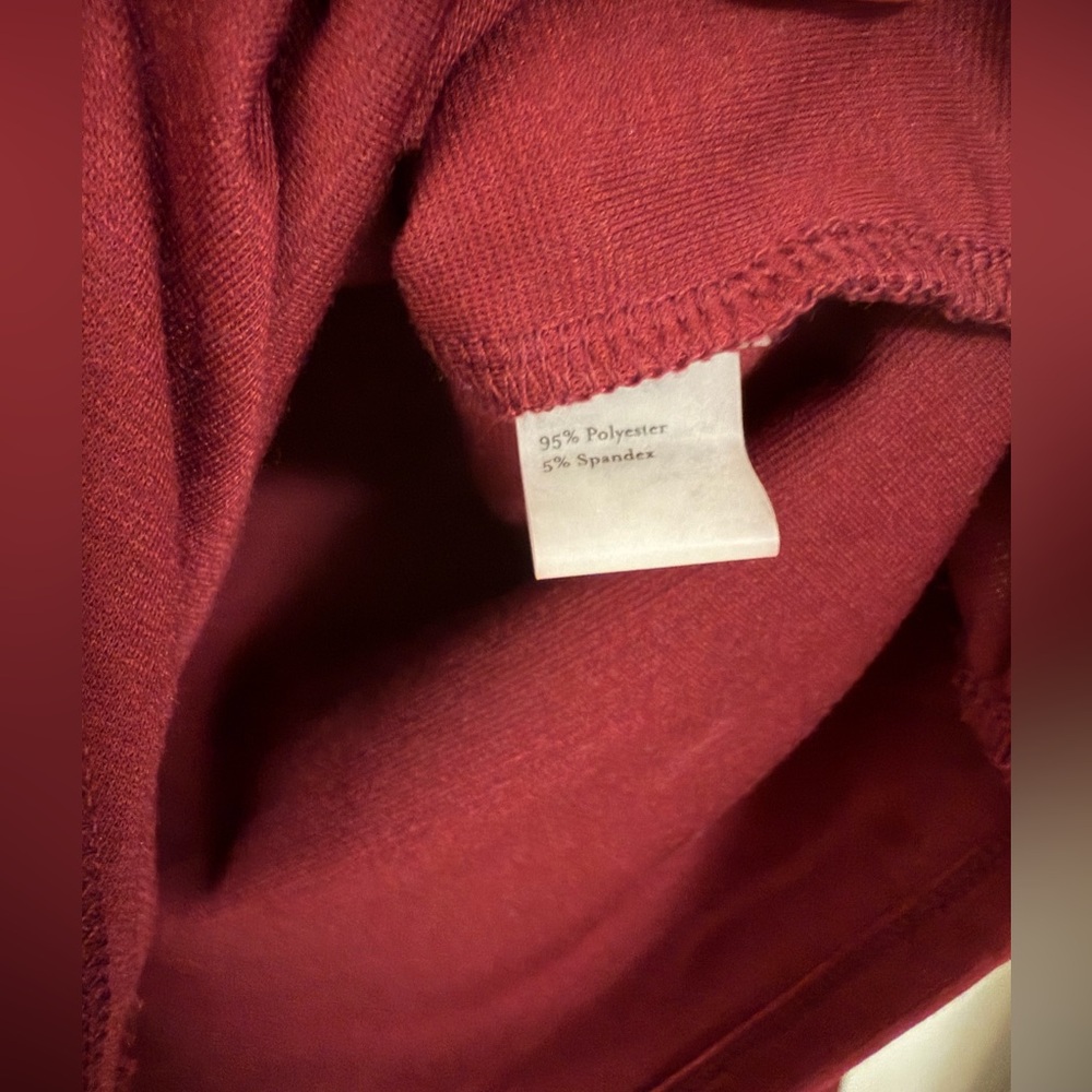 NWT Alyce Paris Burgundy Long Sleeve Top - Picture 7 of 8